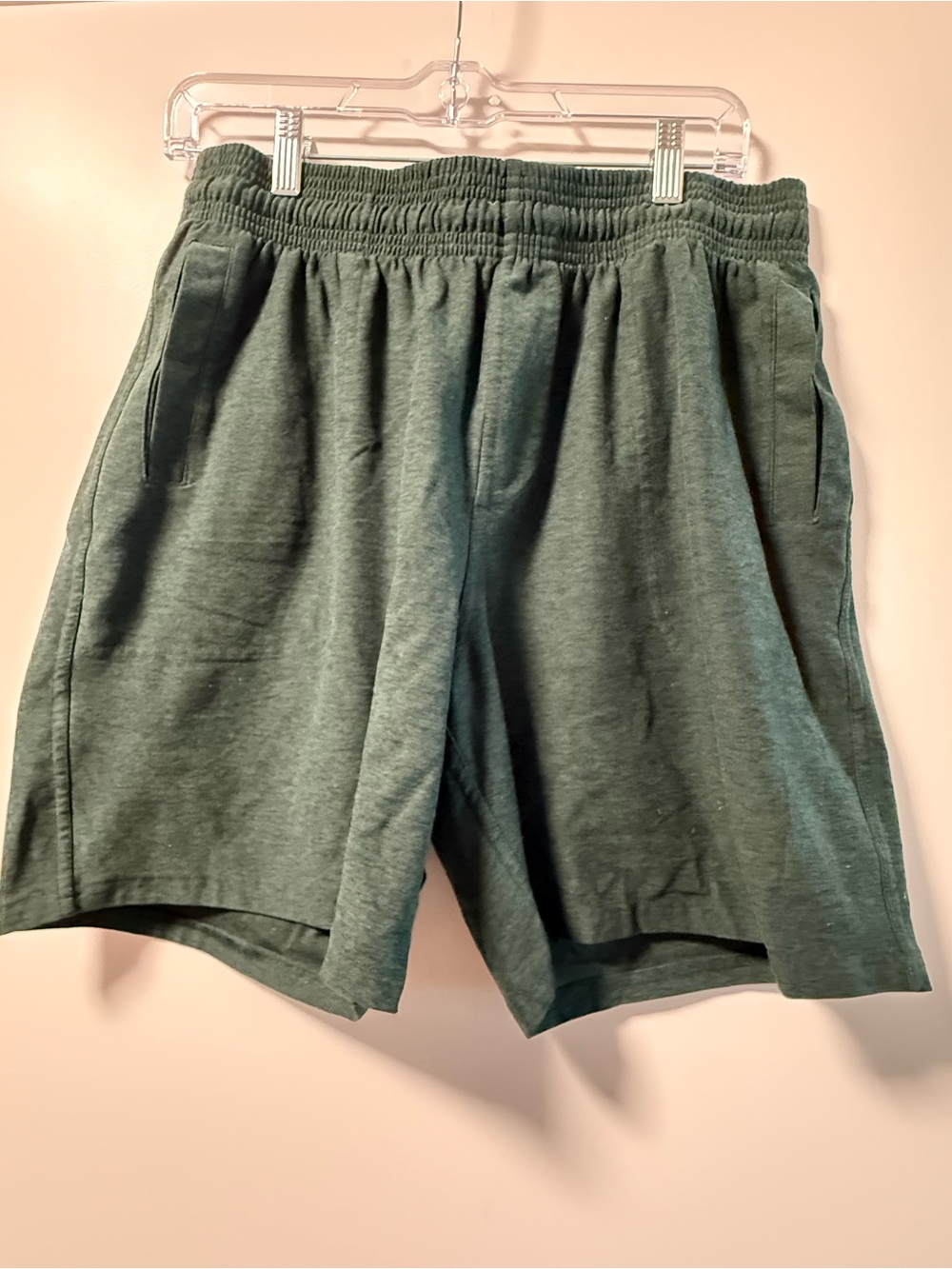 Men’s Beyond Yoga Forest Green Spacedye Shorts